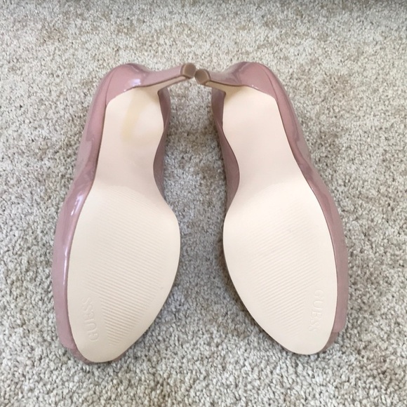 NWOB! Guess SZ 10M dusty pink peep toe heels . - Picture 7 of 9
